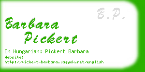 barbara pickert business card